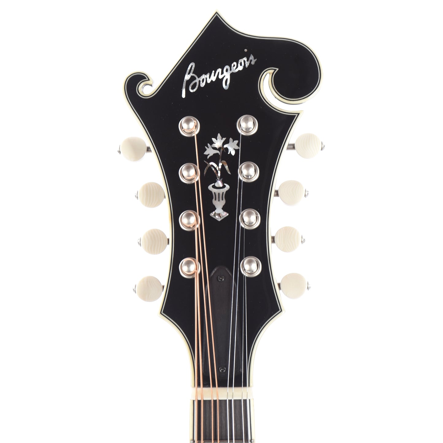 Bourgeois M5 F-Style Mandolin Aged Tone Torrefied Adirondack/Flamed Maple Black