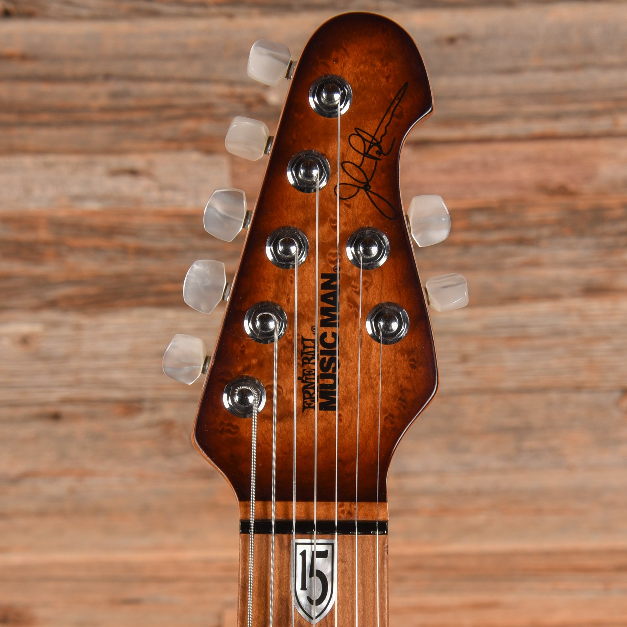 Music Man BFR JP15 7-String Sahara Burst Flame 2015