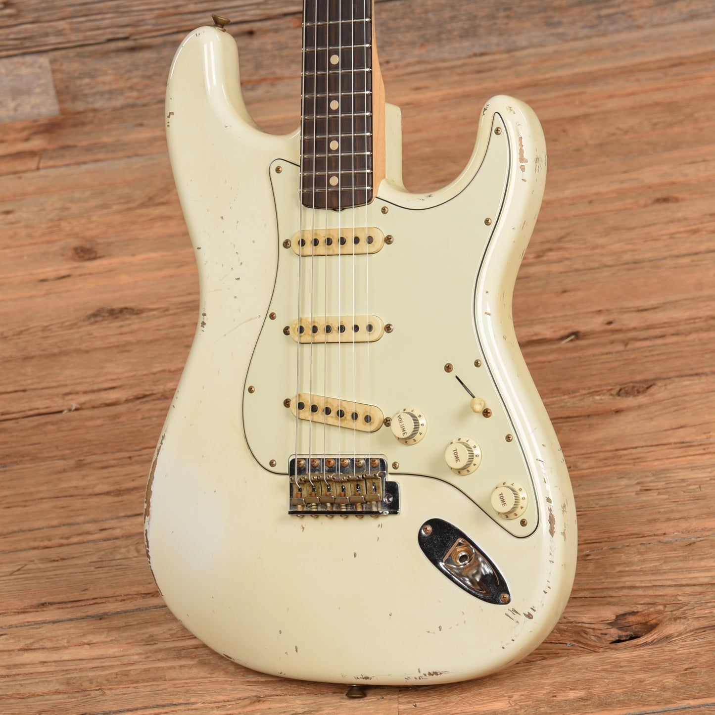 Fender Custom Shop Jason Smith Masterbuilt '63 Stratocaster Relic Aged Olympic White 2022