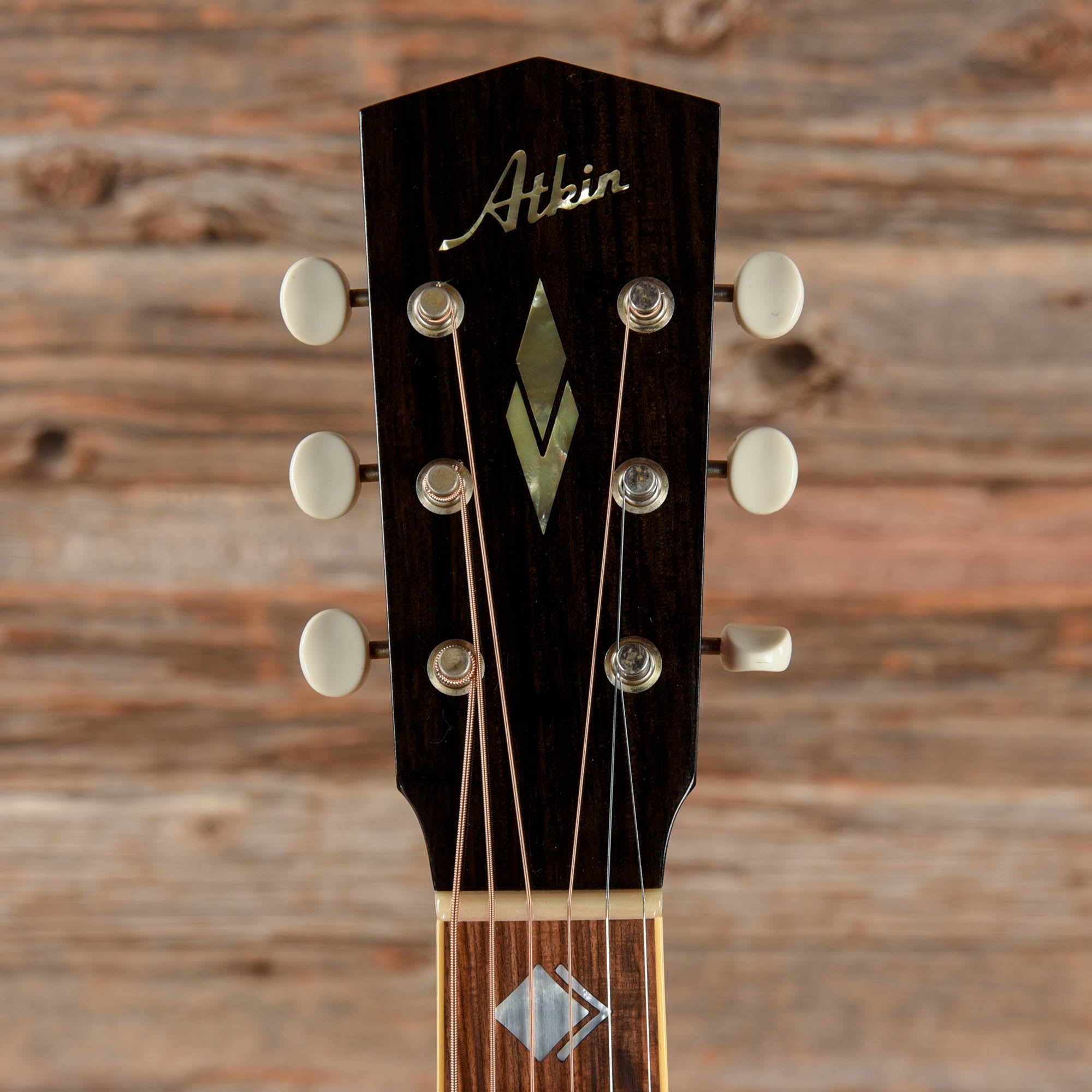 Atkin The ASJ Small Jumbo Aged Baked Sitka/Mahogany w/Cherry Back & No Pickguard Natural