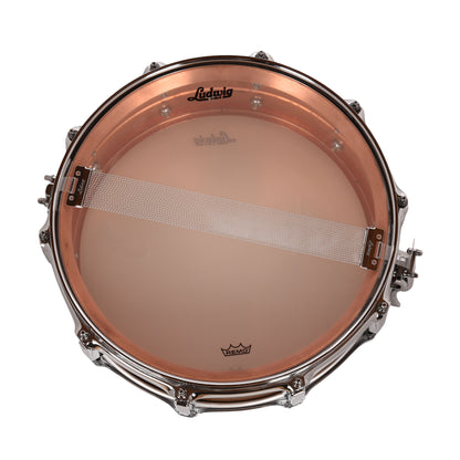 Ludwig 5x14 Raw Copper Phonic Snare Drum