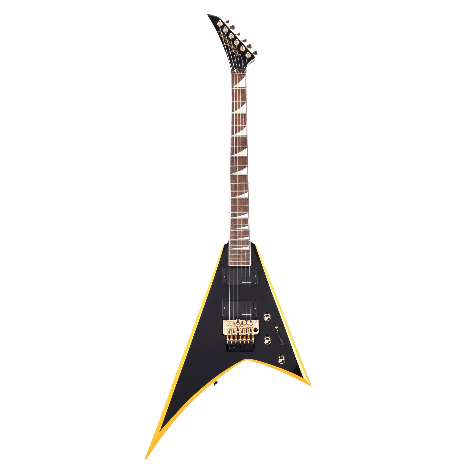 Jackson X Series Rhoads RRX24 Black w/Yellow Bevels