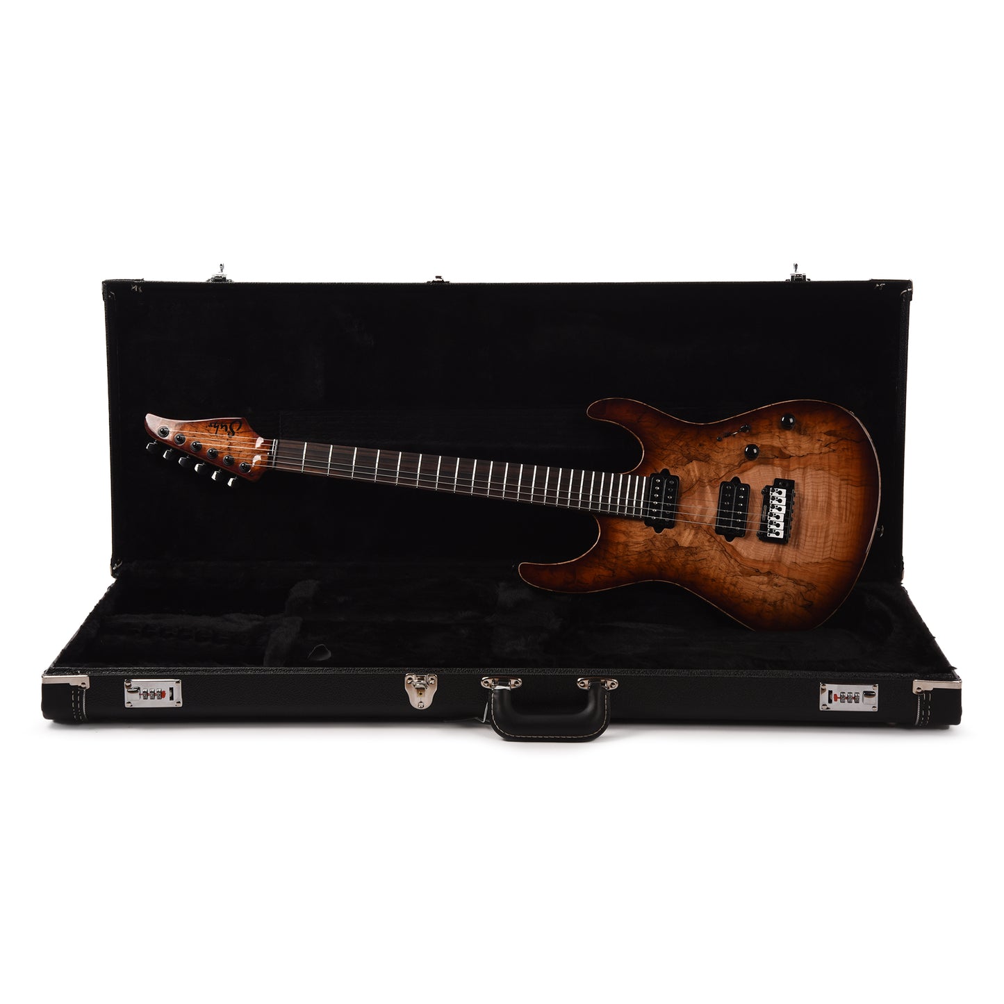 Suhr Custom Modern Brown Burst w/CME-Selected Spalt Maple Top
