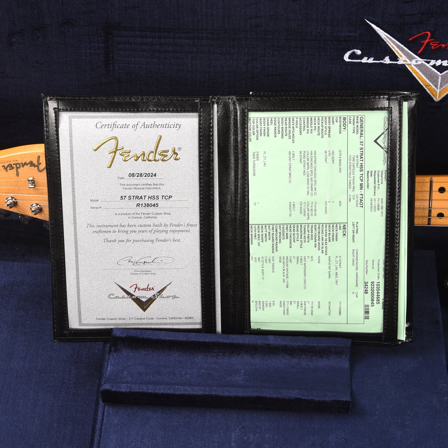 Fender Custom Shop 1957 Stratocaster HSS "Chicago Special" Time Capsule Faded Taos Turquoise