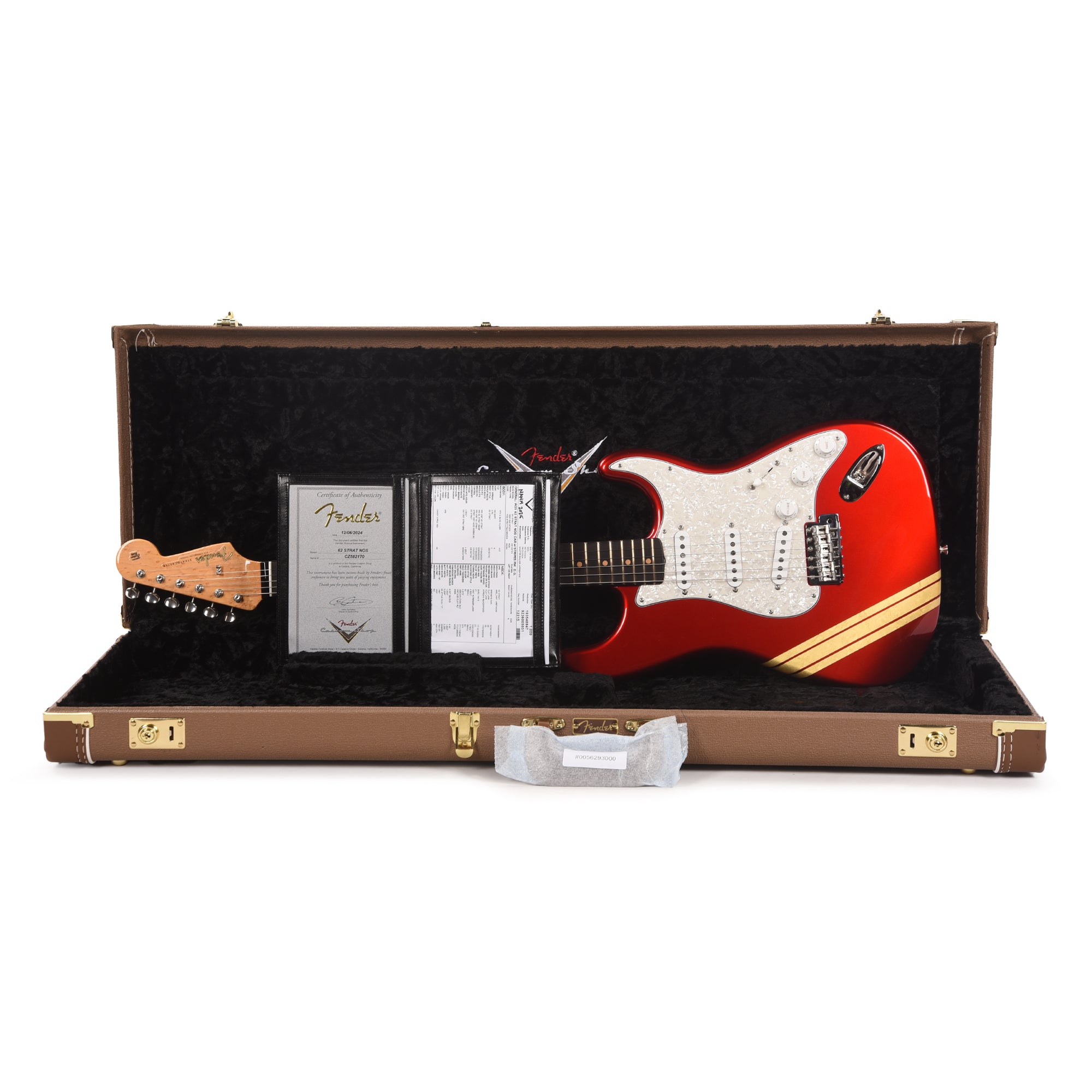 Fender Custom Shop '60s Gold Leaf Competition Stratocaster NOS Candy Apple Red Apprentice Built by Dan Gonzalez