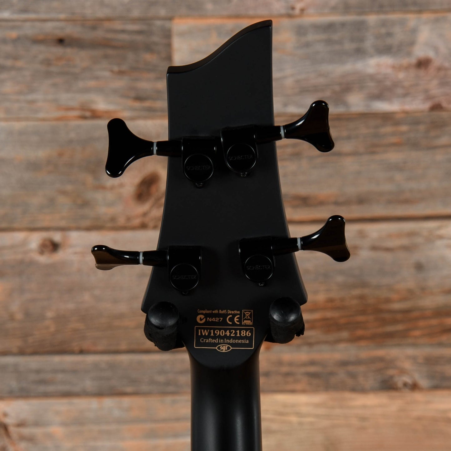 Schecter Stiletto Stealth-4 Satin Black 2019