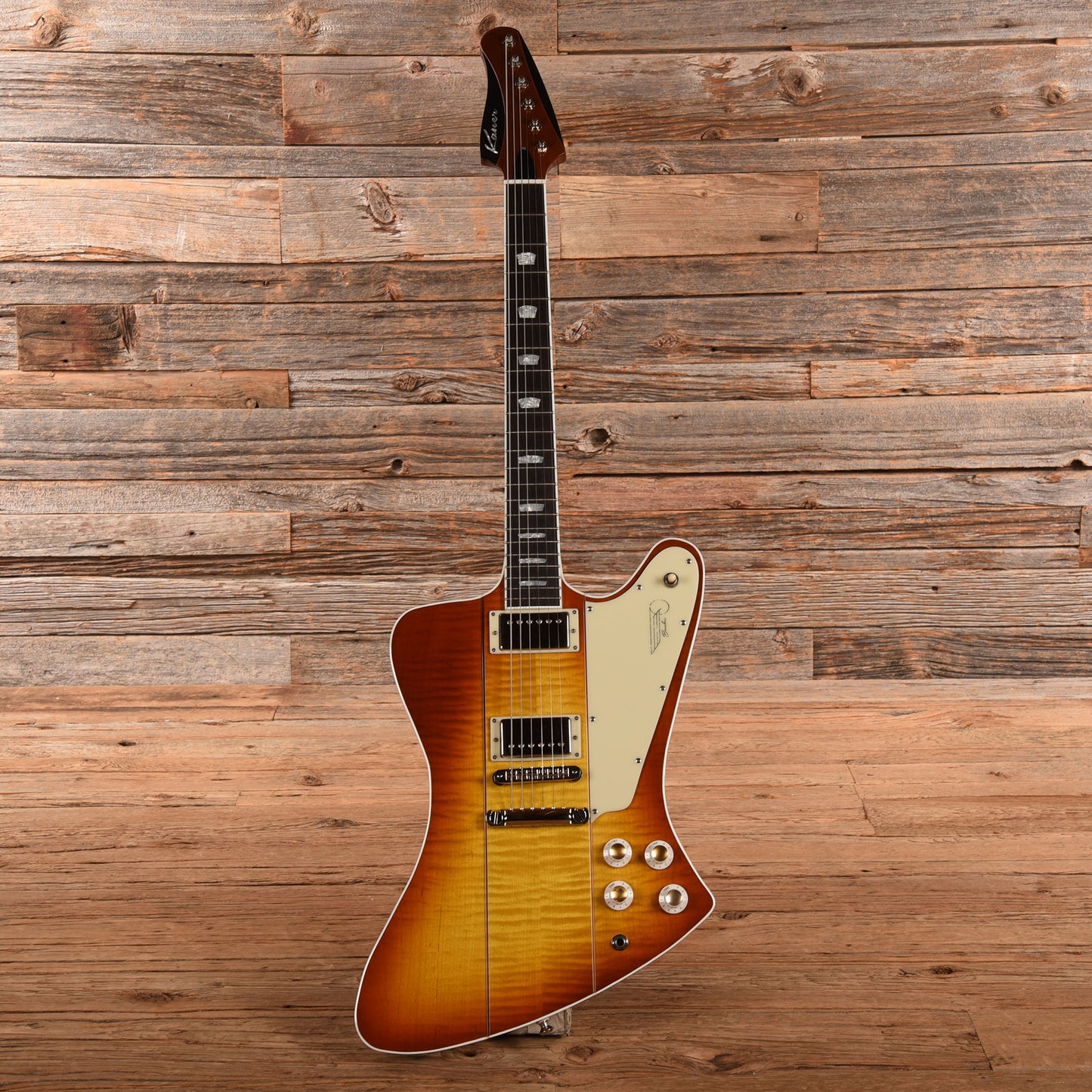 Kauer Banshee Deluxe Warm Lemon Burst w/Wolfetone Kauerbuckers