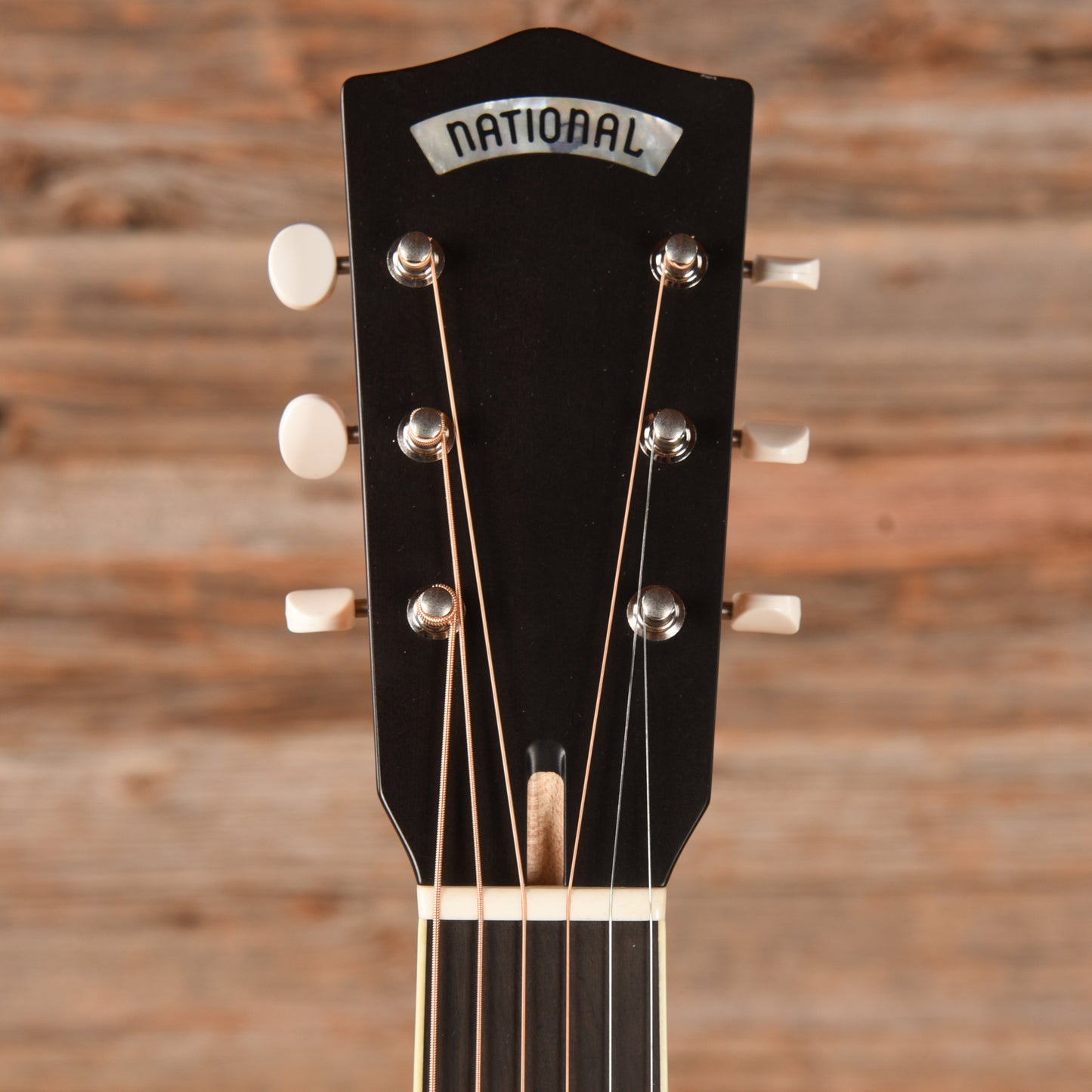 National Style O Single Cone Brass Bright Nickel 14-Fret