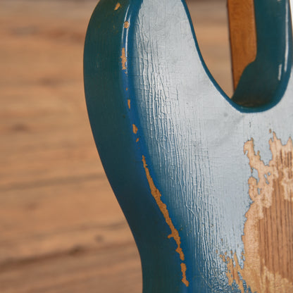 Fender Late '60s Telecaster Bass Body w/Late '62 Veneer Precision Bass Neck Blue Refin 1960s