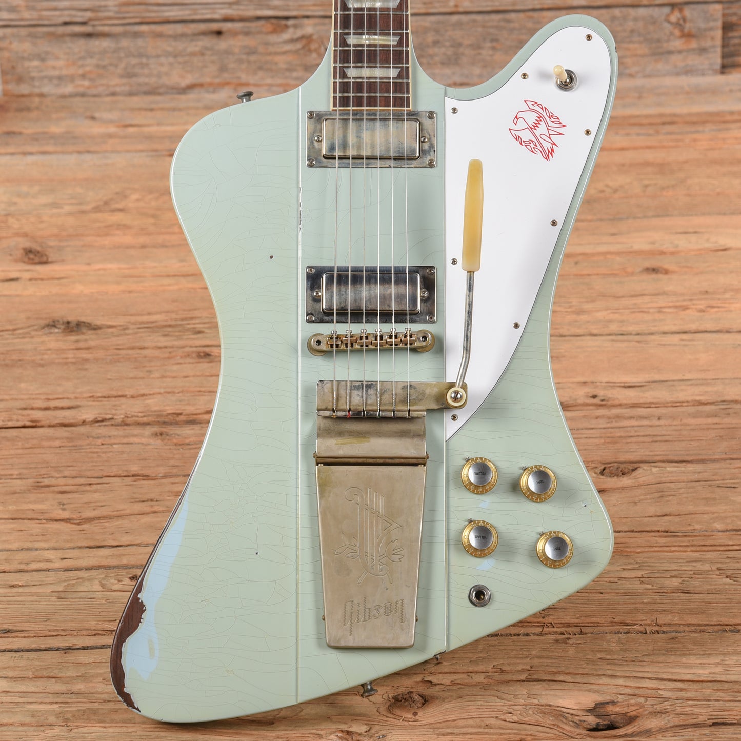 Gibson Custom Murphy Lab '63 Firebird V Heavy Aged Frost Blue 2024