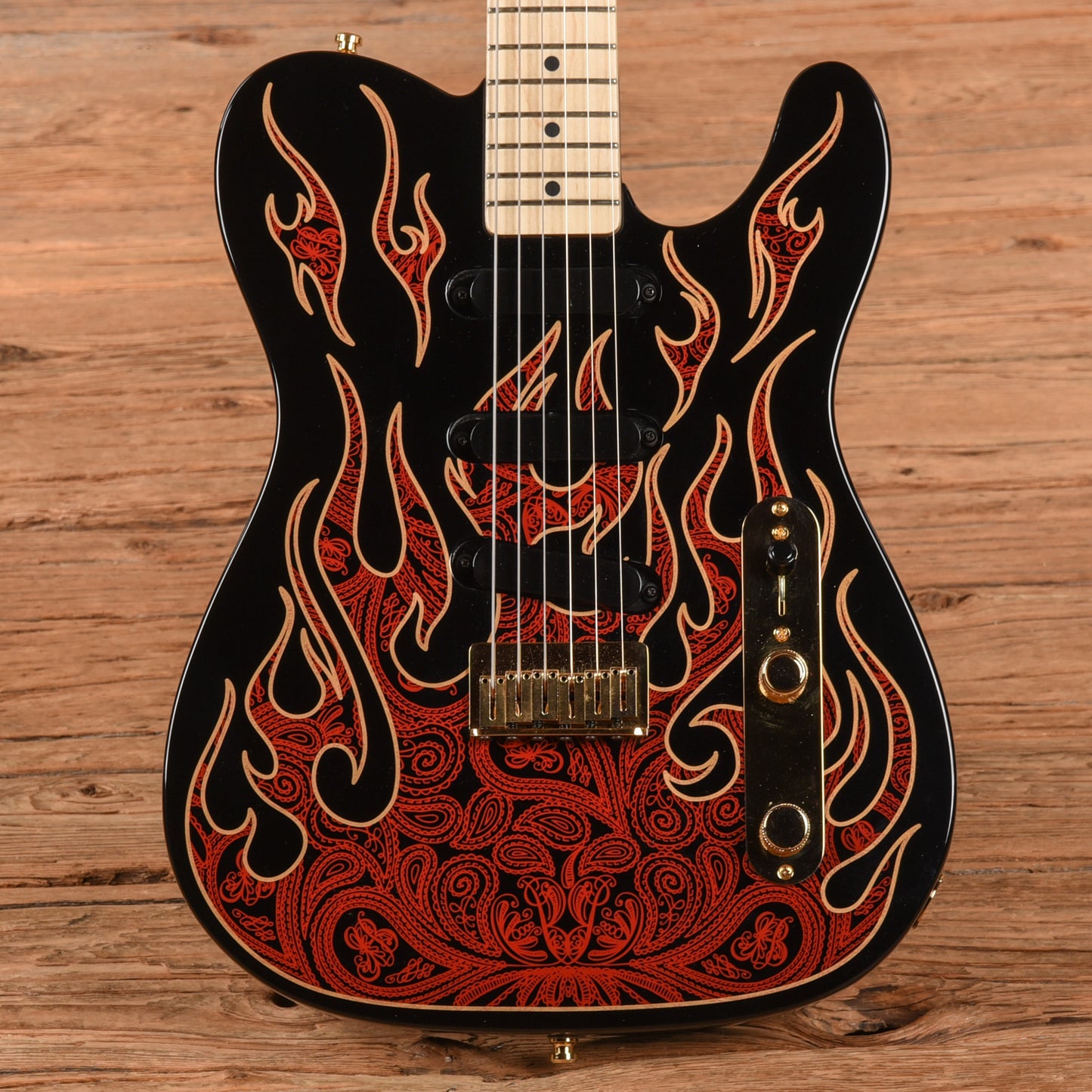 Fender Artist James Burton Telecaster Red Paisley Flames 2018