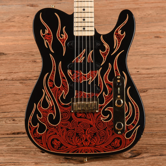 Fender Artist James Burton Telecaster Red Paisley Flames 2018