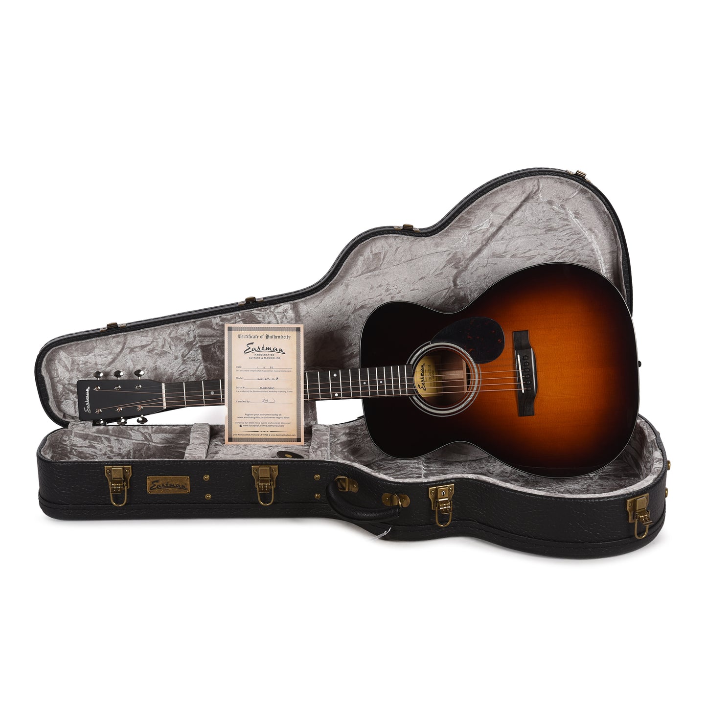 Eastman E10OM Thermo-Cure Orchestra Model Adirondack Spruce/Mahogany Truetone Gloss Sunburst