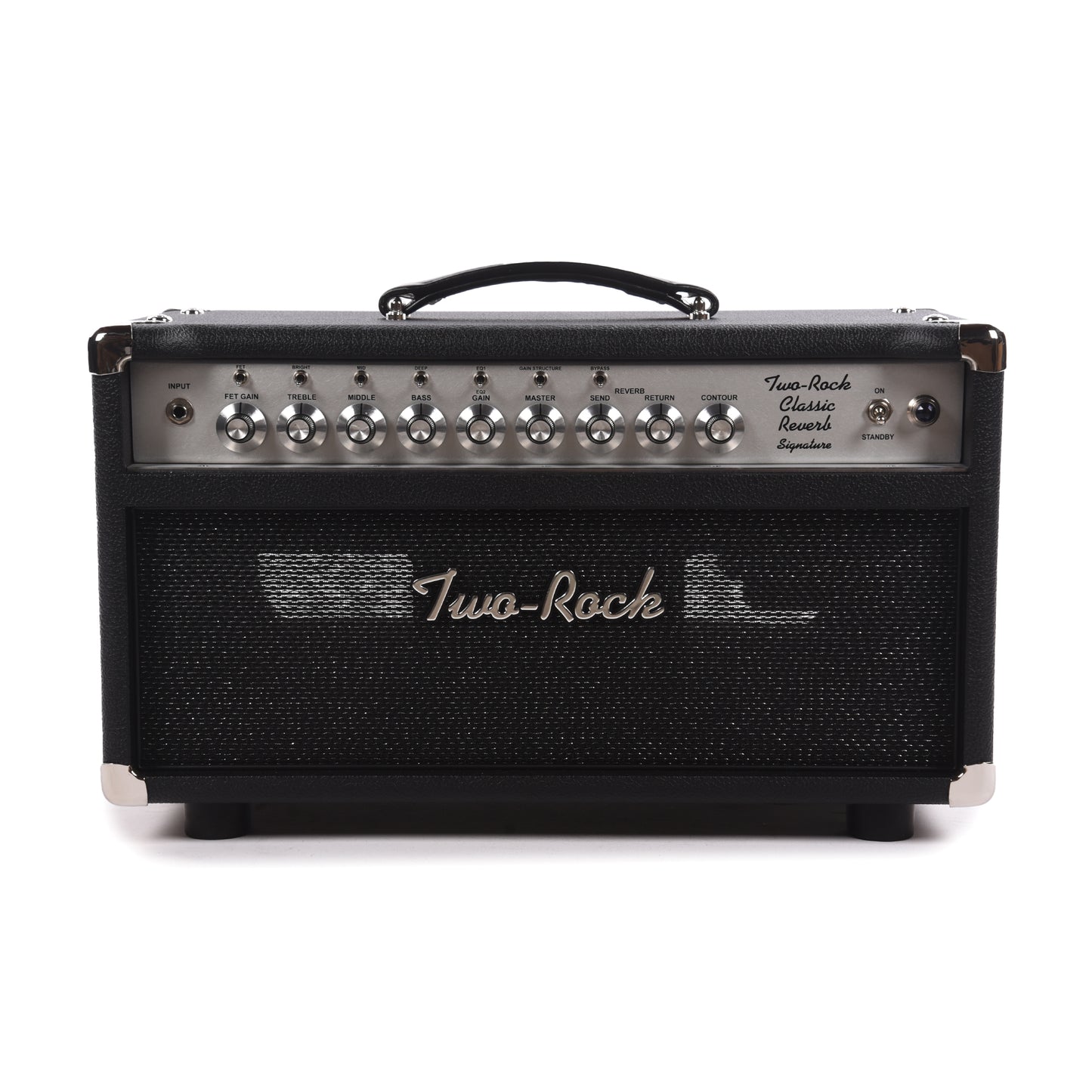 Two Rock Classic Reverb Signature 40/20W Head w/ Black Bronco Tolex & Black Sparkle Matrix Cloth