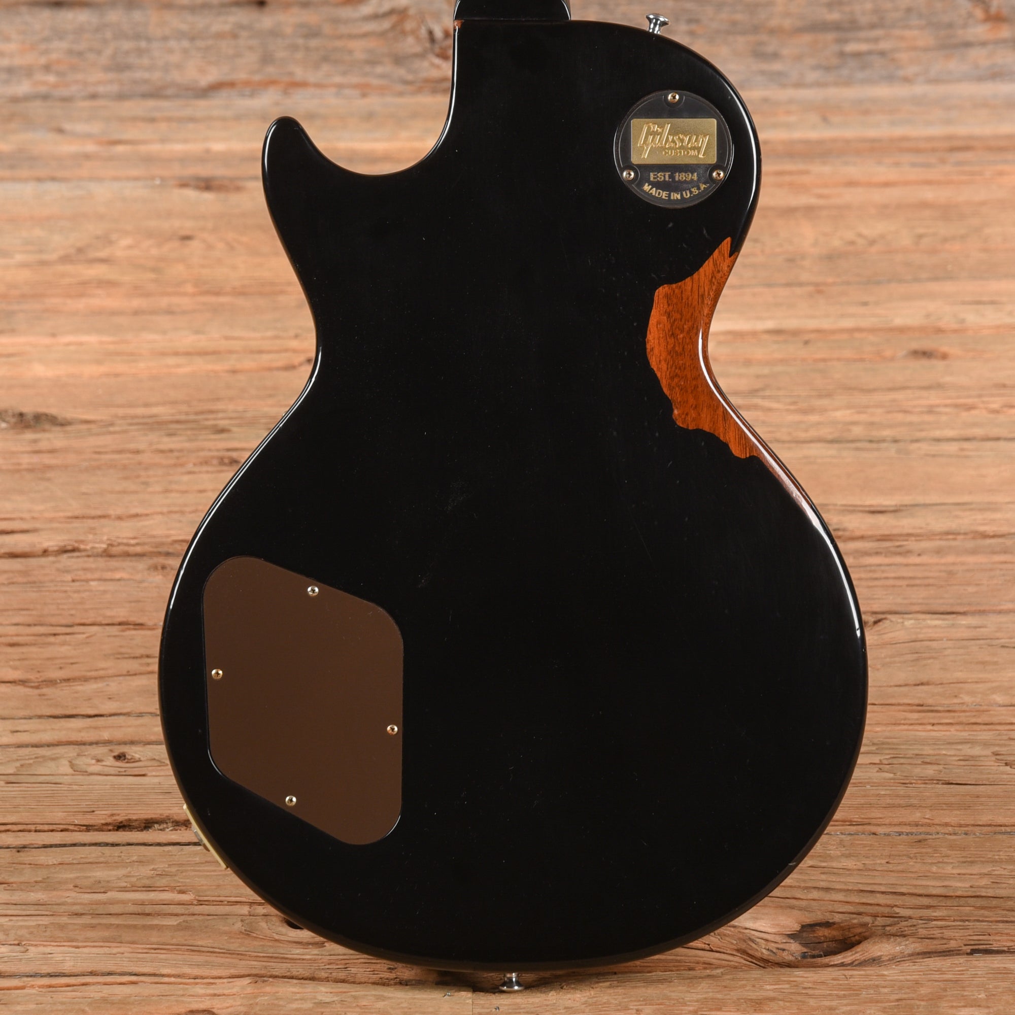 Gibson Custom Painted Over Series '58 Les Paul Standard Reissue Ebony Over Gold 2017