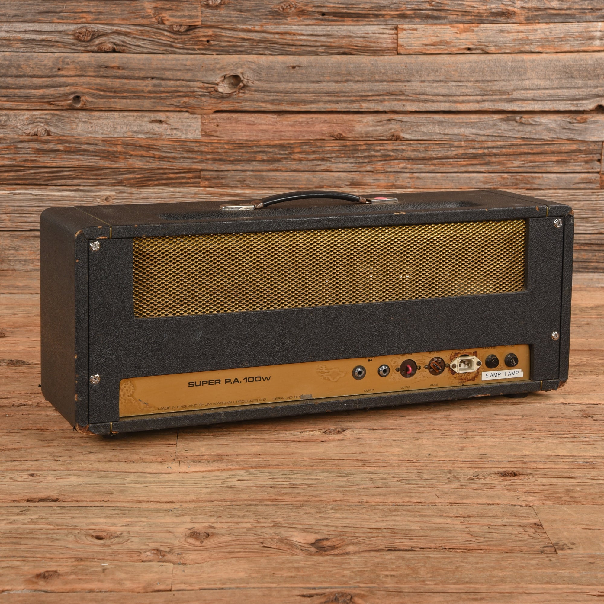 Marshall 68 Super PA White Rear Panel - Dave Amato of REO Speedwagon