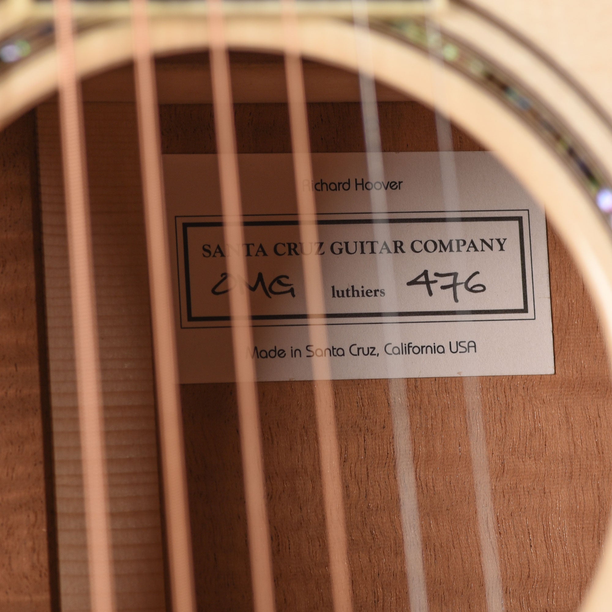 Santa Cruz OM Grand Old Growth Adirondack Spruce/Flamed Mahogany Natural