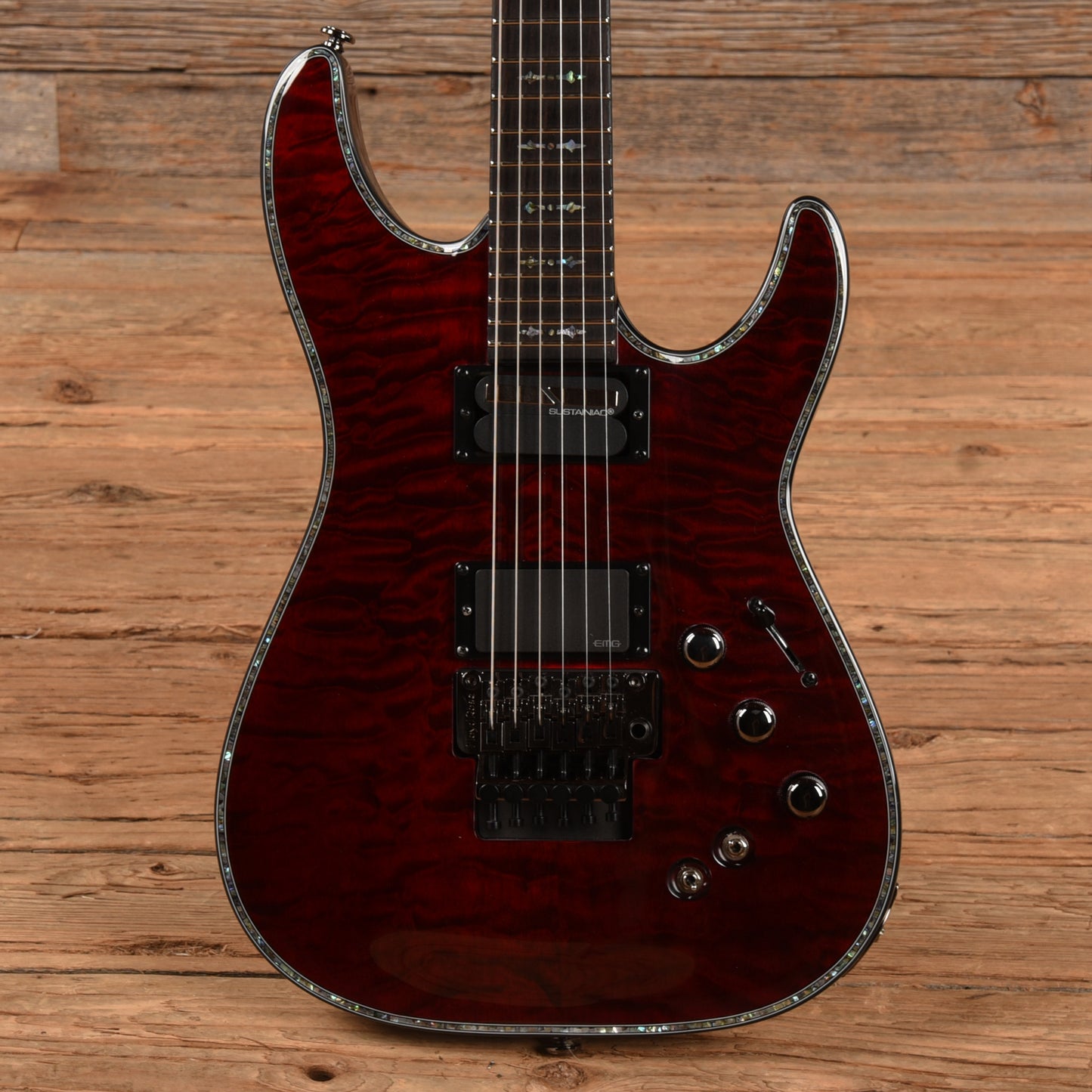 Schecter Hellraiser C-1 FR S Sustainiac Black Cherry 2022