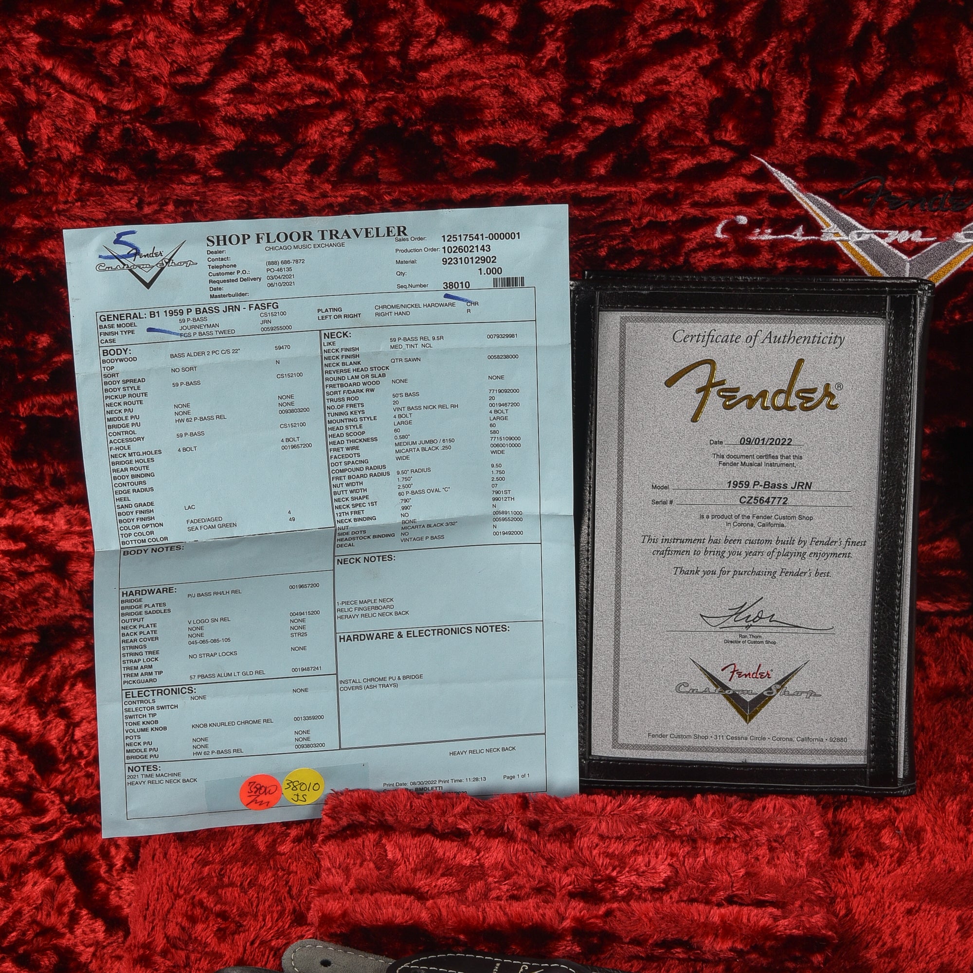 Fender Custom Shop '59 Precision Bass Journeyman Relic Faded Aged Sea Foam Green 2022