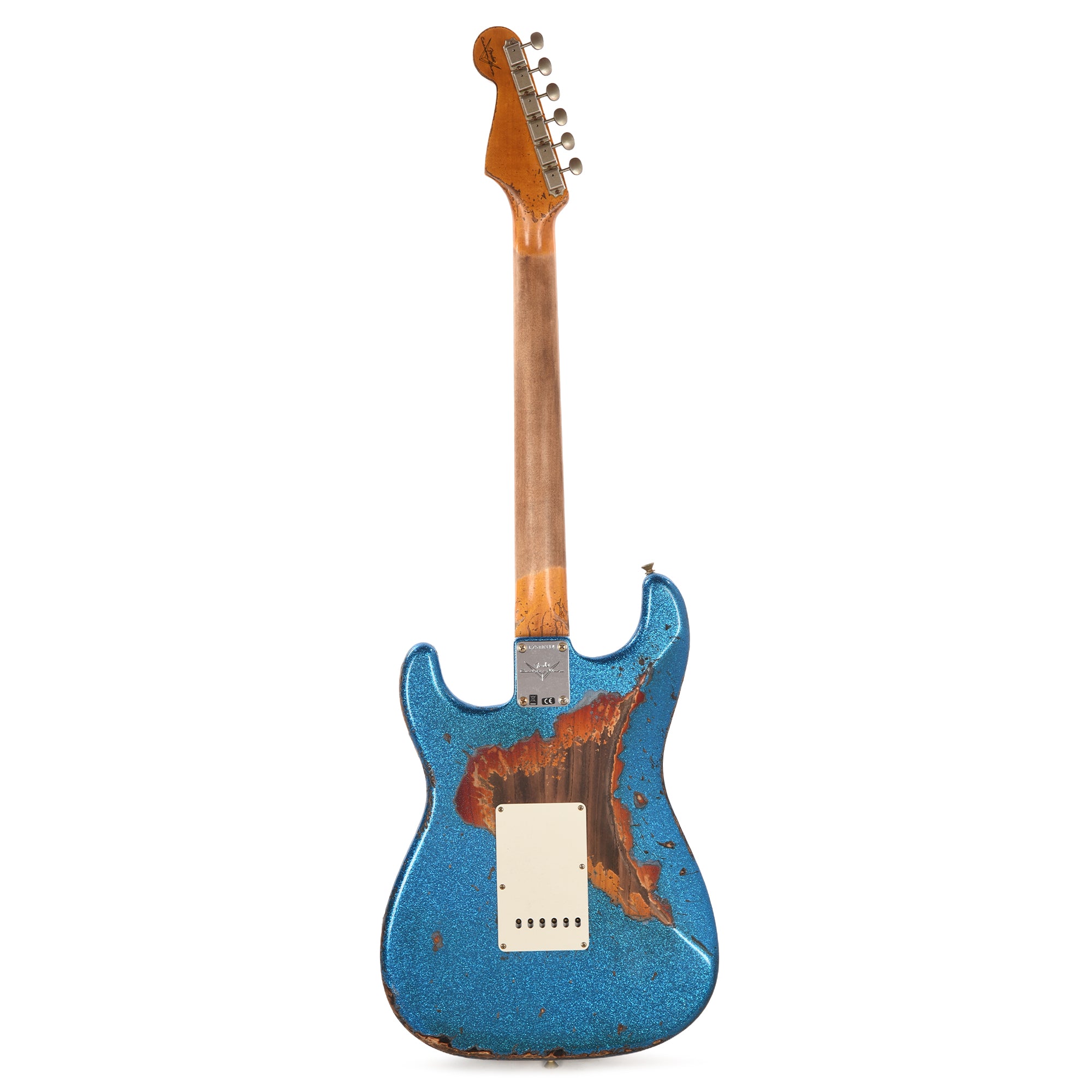 Fender Custom Shop 1961 Stratocaster Super Heavy Relic Blue Sparkle over 3-Color Sunburst