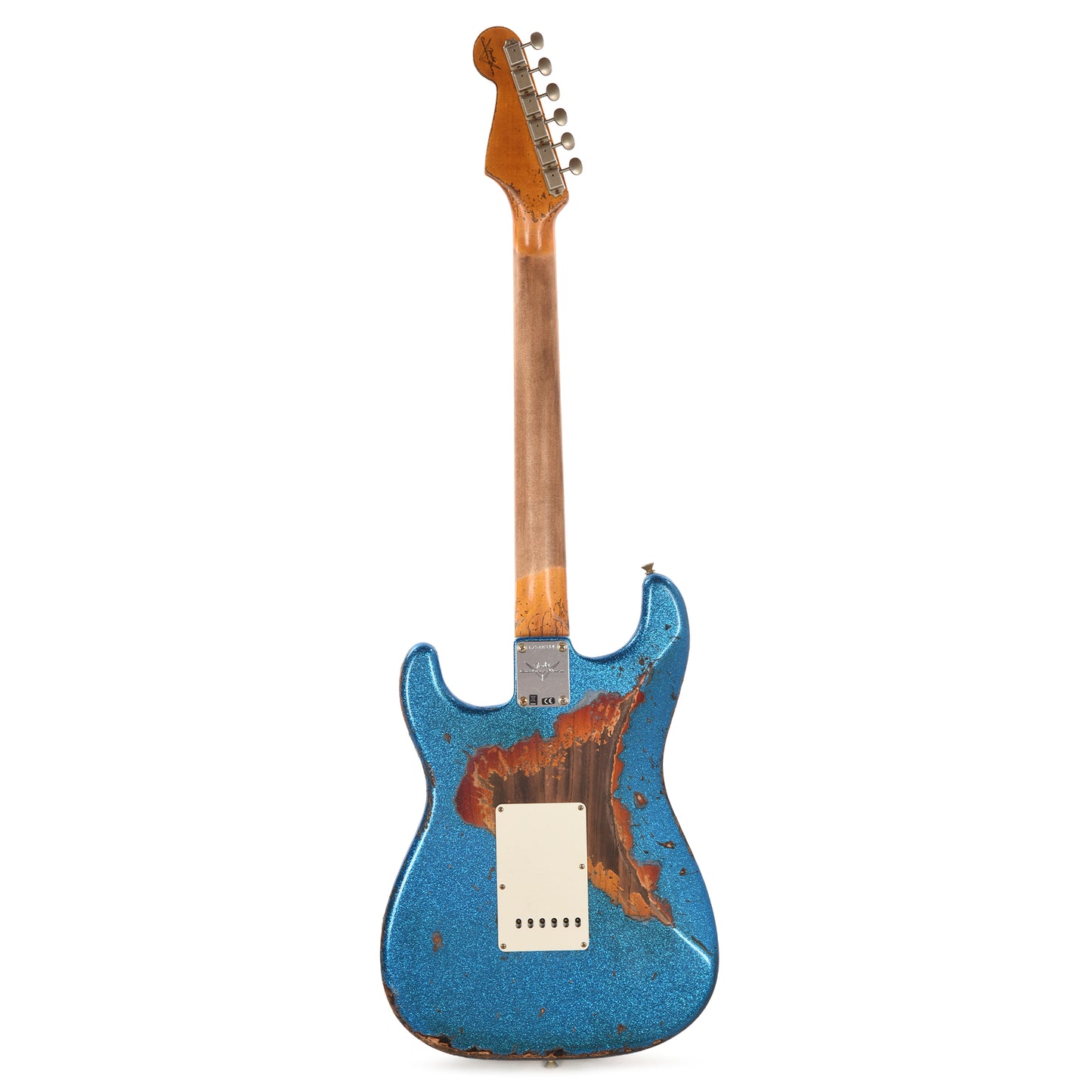 Fender Custom Shop 1961 Stratocaster Super Heavy Relic Blue Sparkle over 3-Color Sunburst