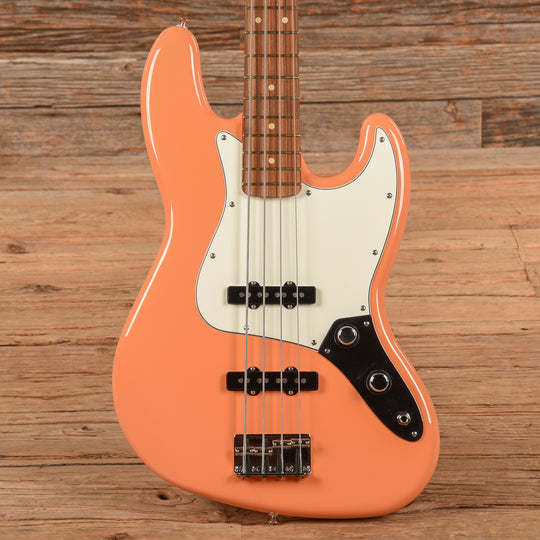 Fender Player Jazz Bass Pacific Peach w/Matching Headcap, Pure Vintage '64 Pickups, & Stack Knob