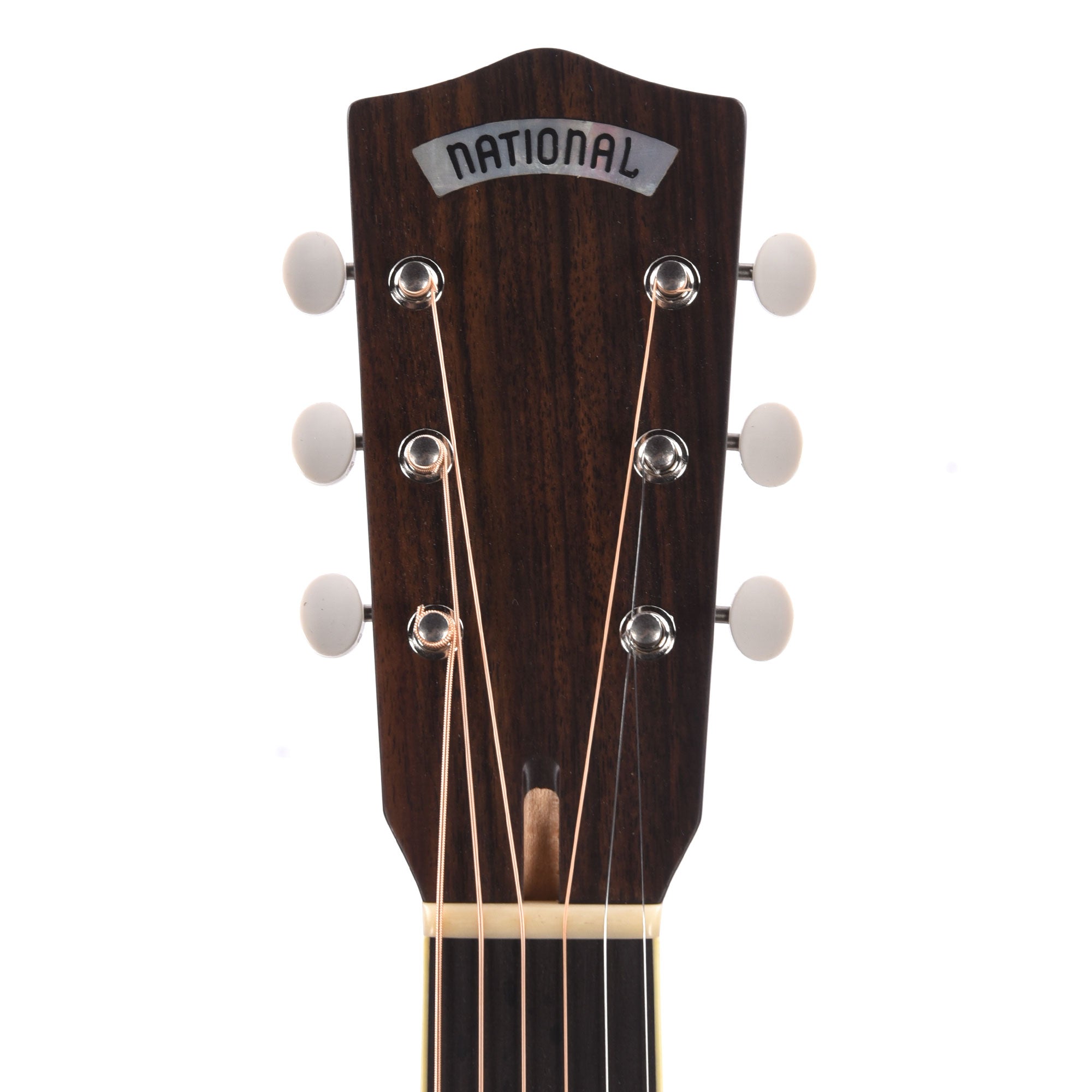 National Style O Single Cone Brass Bright Nickel 14-Fret