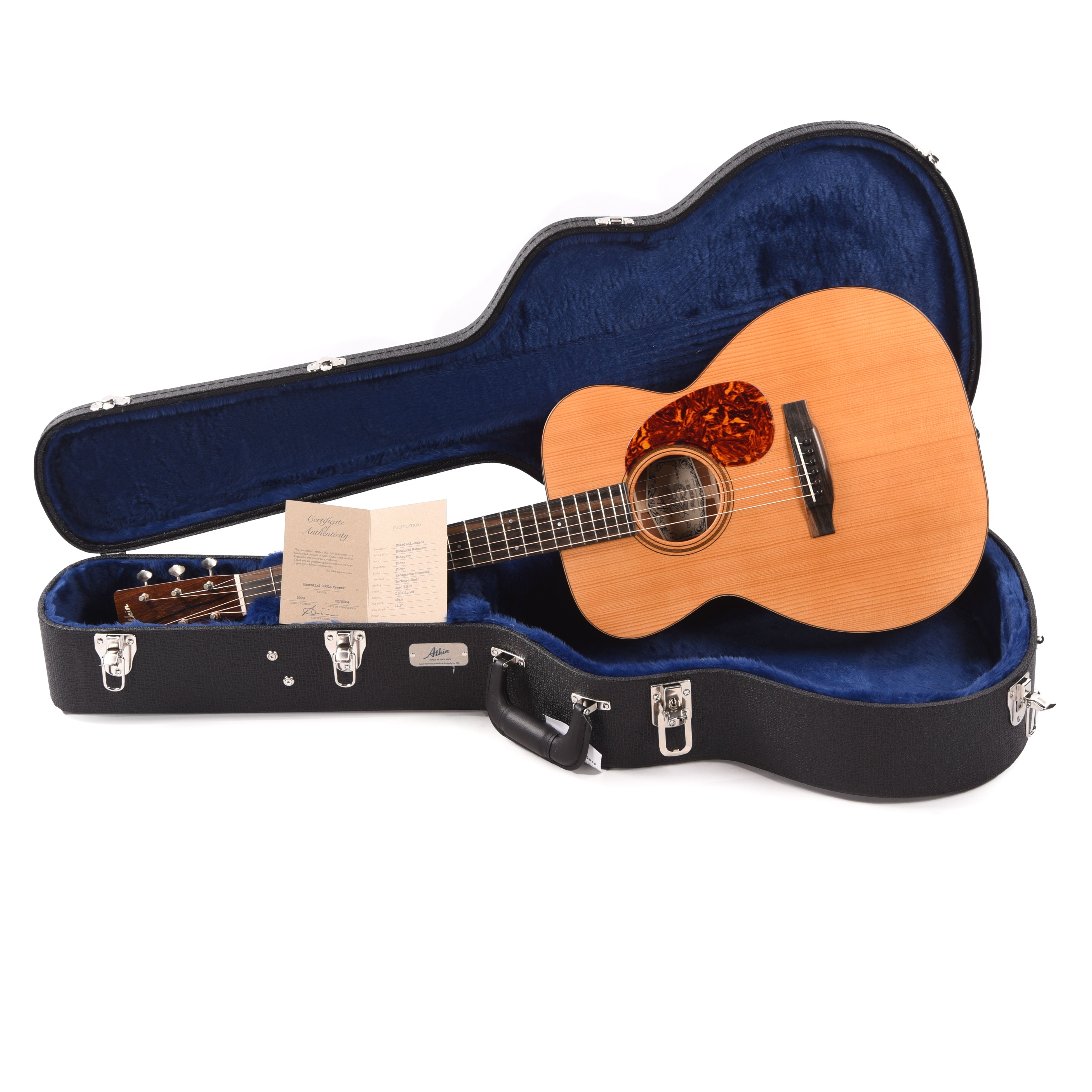 Atkin Essential 000 Pre-War Baked Adirondack/Mahogany Aged Natural