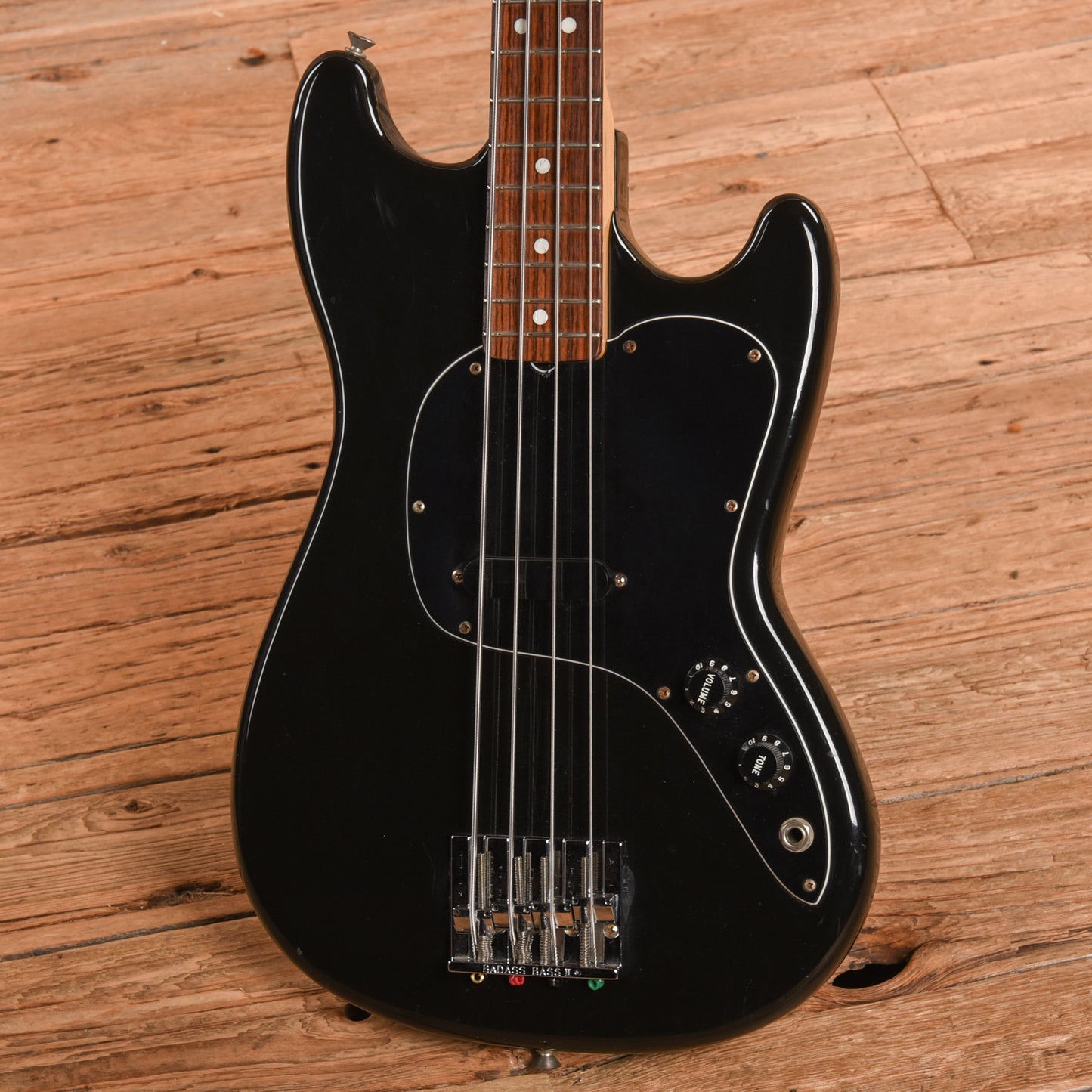 Fender Musicmaster Bass Black 1982
