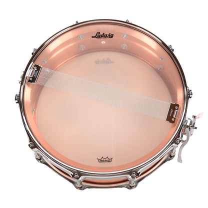 Ludwig 5x14 Copper Phonic Snare Drum w/Tube Lugs