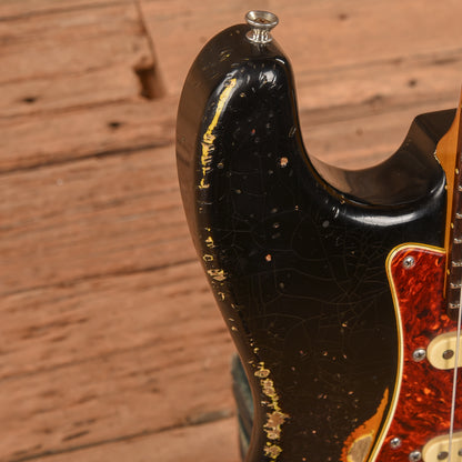 Shabat Lynx HSS Black Over 3-Tone Sunburst Relic 2022