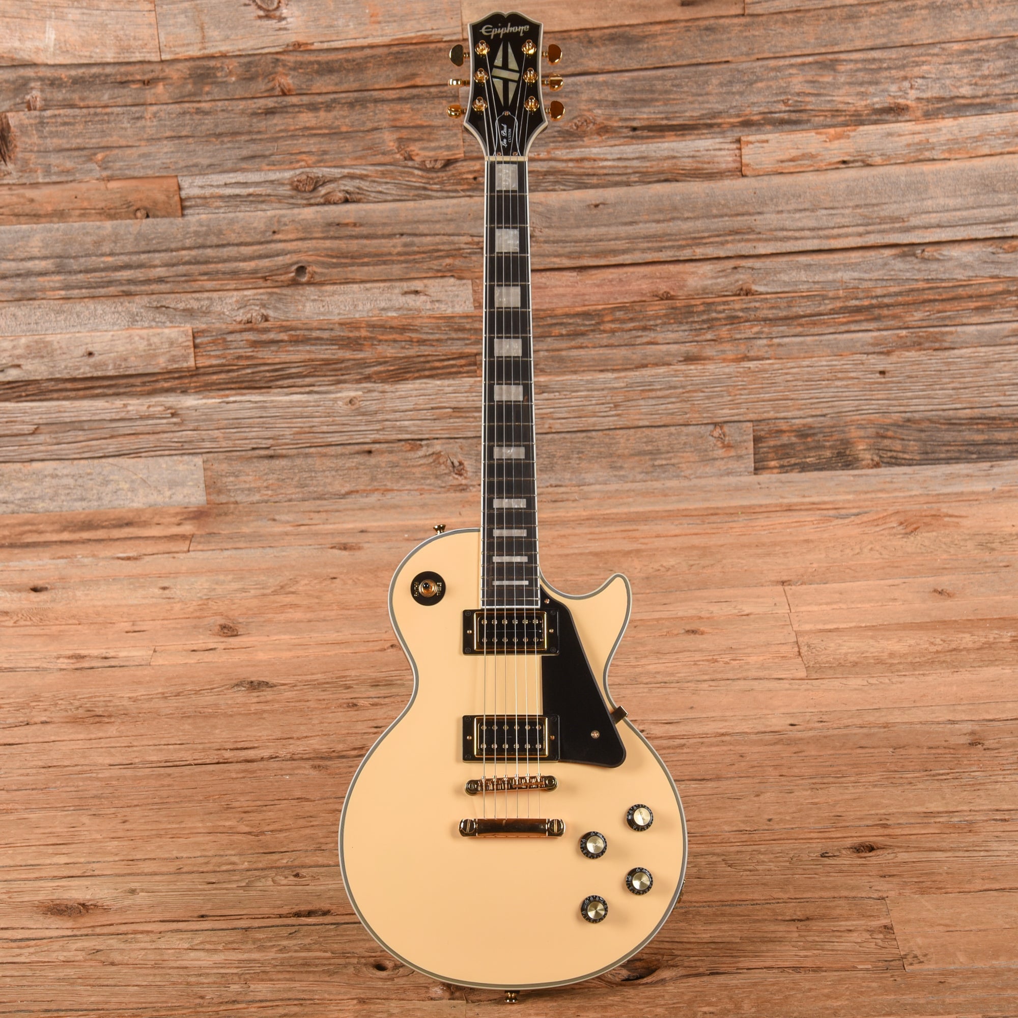 Epiphone Les Paul Custom Blackback Pro Antique Ivory 2021
