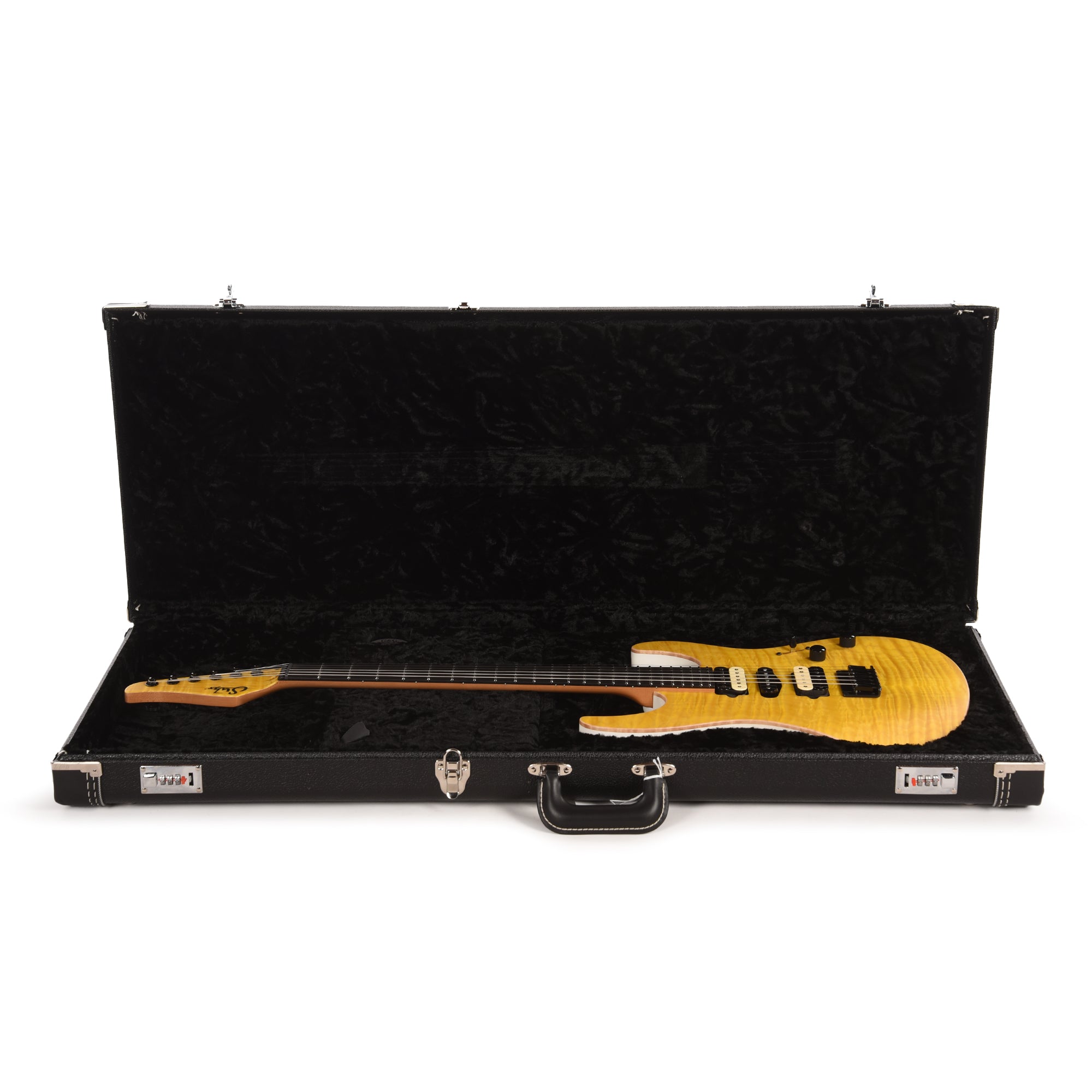 Suhr Custom Modern Trans Lemon Yellow w/CME-Selected Quilt Maple Top