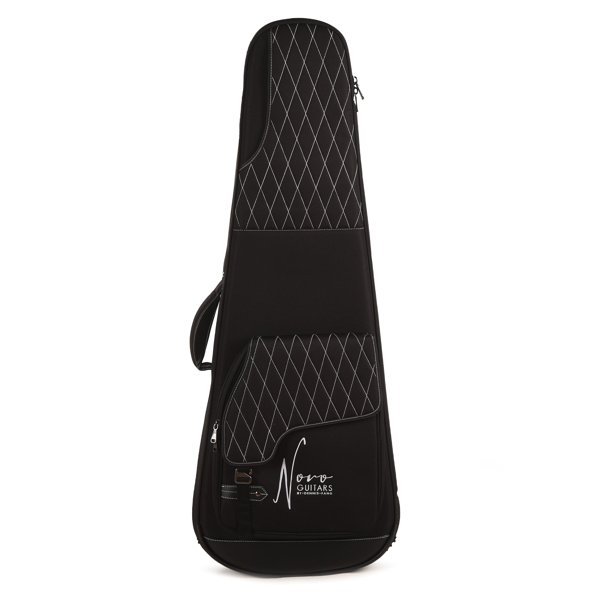 Novo Signature Chambered Serus T Desert Sand Silver Flake Light Distress w/White Vinyl Trim & Lipstick Pickups