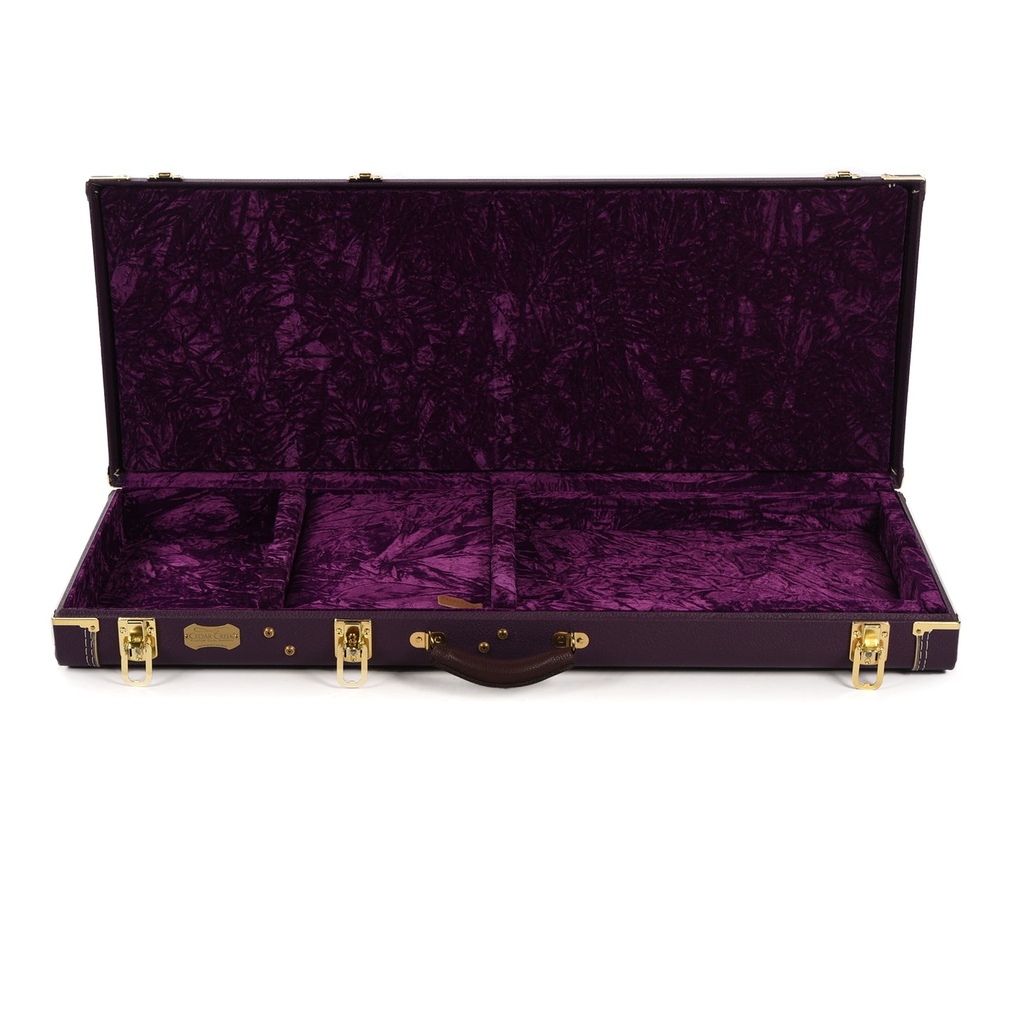 Cedar Creek Expression LI 2.31 Series Strat/Tele Hardshell Case Purple/Purple