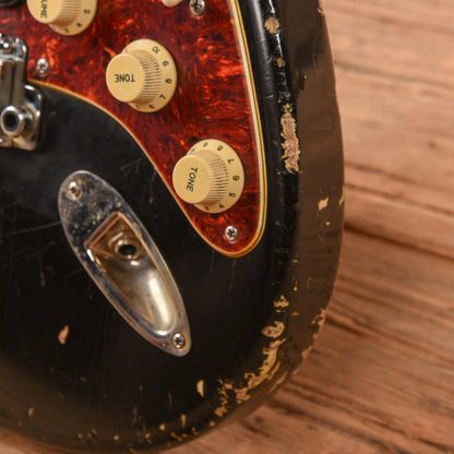 Shabat Lynx HSS Black Over 3-Tone Sunburst Relic 2022