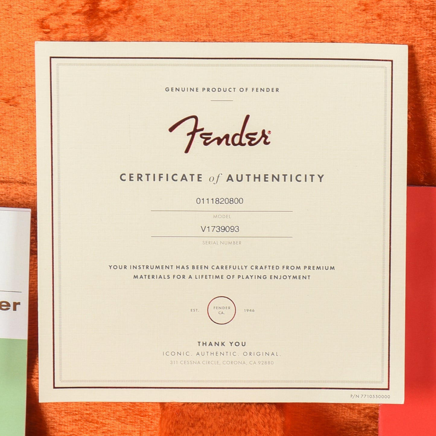 Fender American Vintage '65 Stratocaster Sunburst 2016 LEFTY