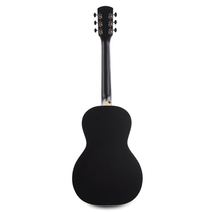 Orangewood Juniper Black Live Rubber Bridge Parlor Acoustic Guitar Lefty