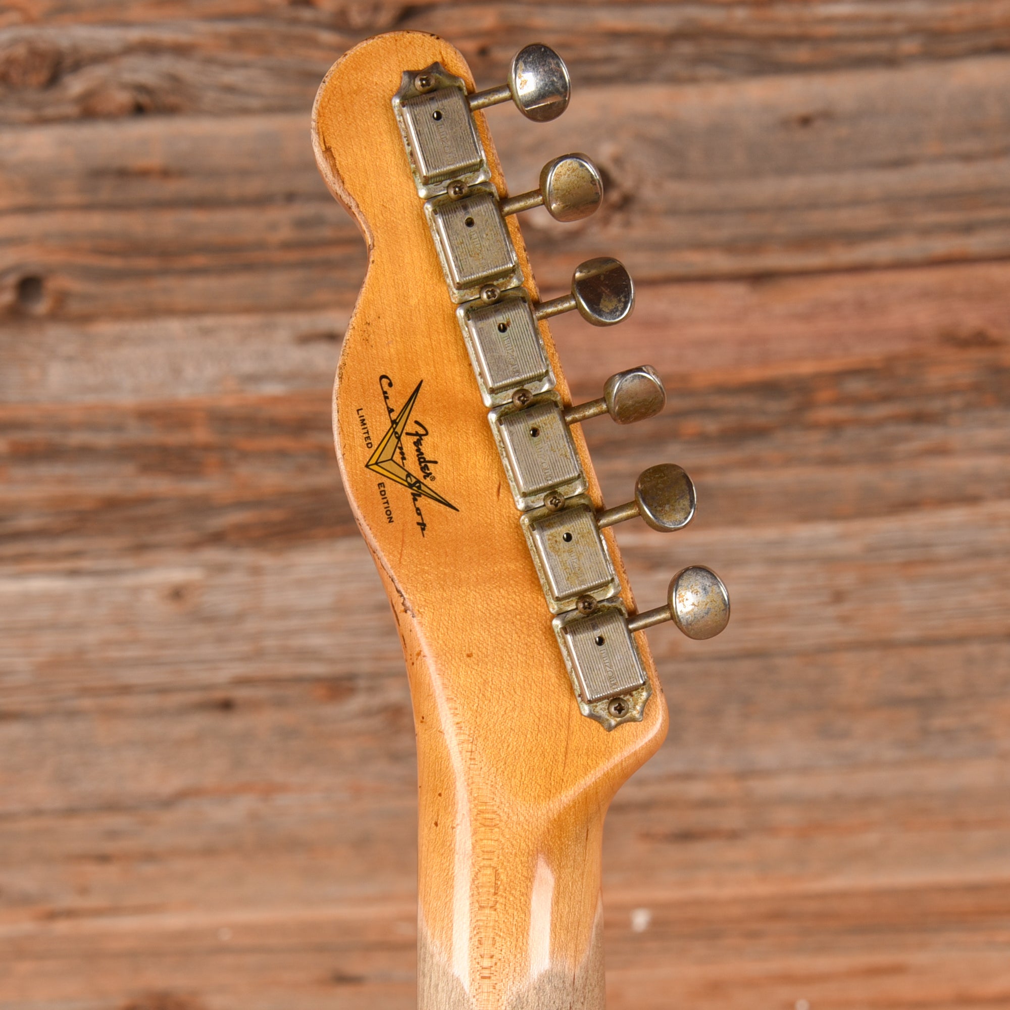 Fender Custom Shop '60 HS Telecaster Custom Heavy Relic Olympic White Over Sunburst 2020