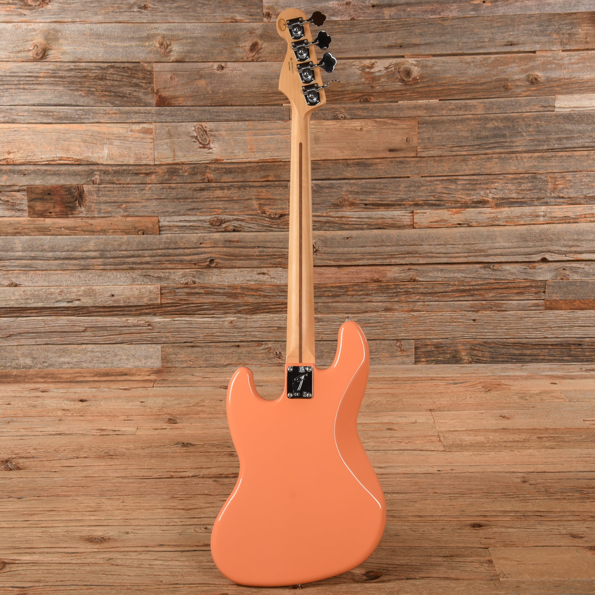 Fender Player Jazz Bass Pacific Peach w/Matching Headcap, Pure Vintage '64 Pickups, & Stack Knob