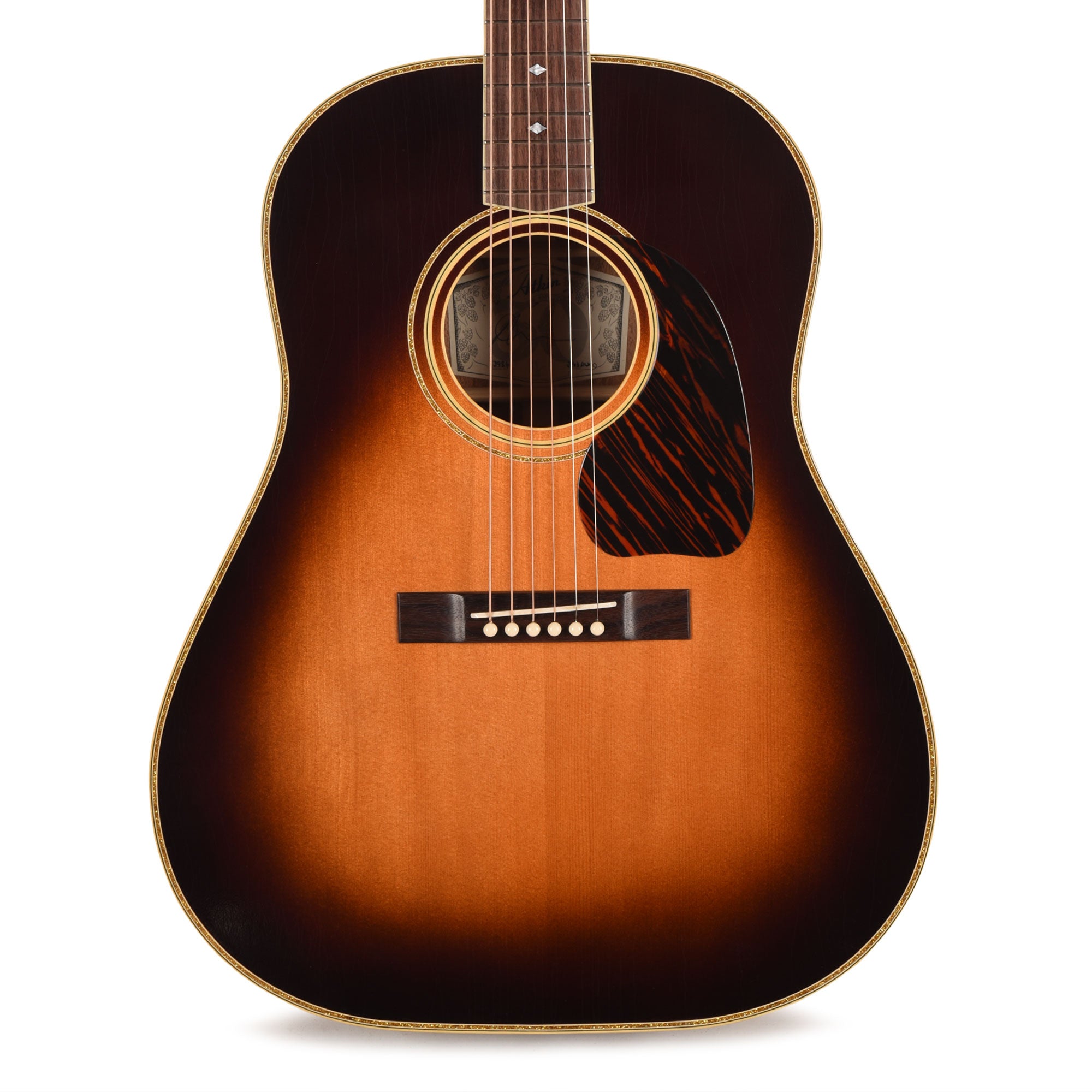 Atkin The Forty Three Deluxe Baked Sitka/Mahogany Aged Sunburst Top w/Glitter Trim