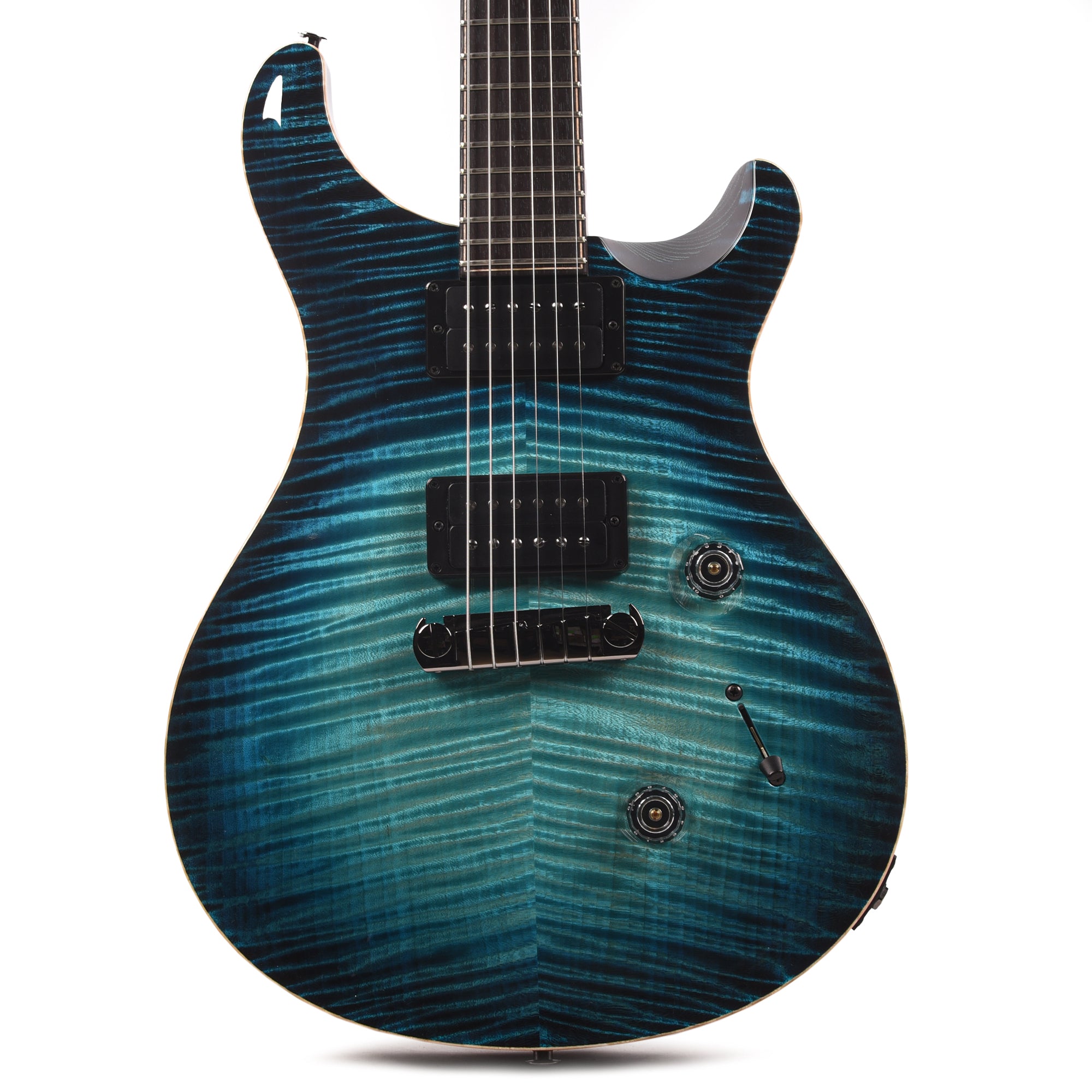 PRS Private Stock #11754 Custom 24 Stoptail Curly Maple/Swamp Ash Sub Zero Glow w/Rosewood Bats in Flight Inlay