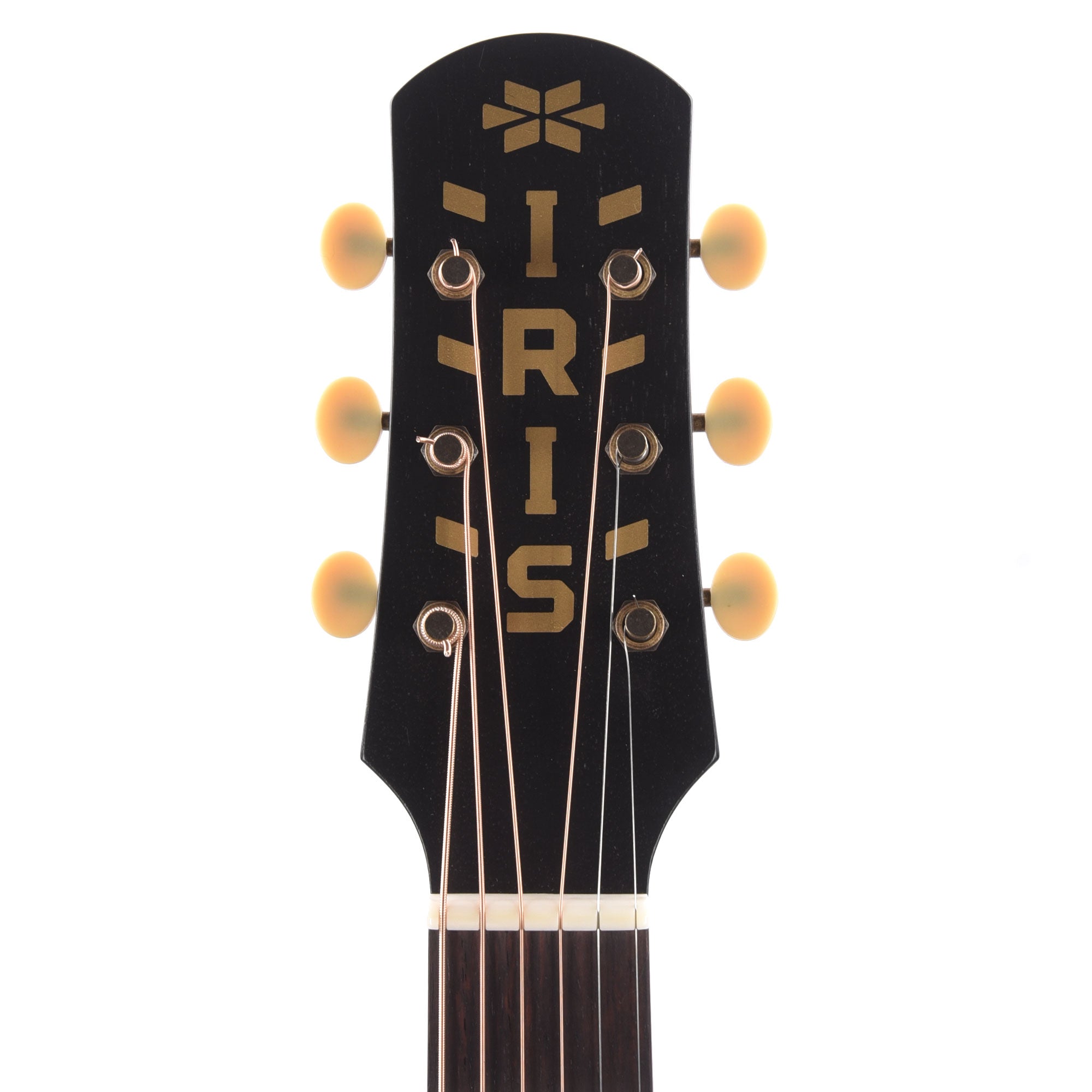 Iris DF Sitka/Mahogany Black Satin w/Firestripe Pickguard