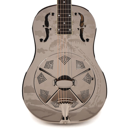 National Style O Single Cone Brass Bright Nickel 12-Fret