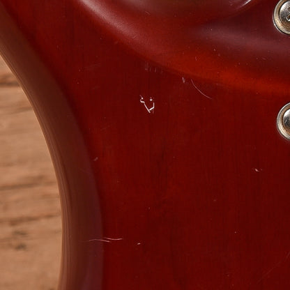 Warwick Rockbass Basic 5 Burgundy Red Transparent