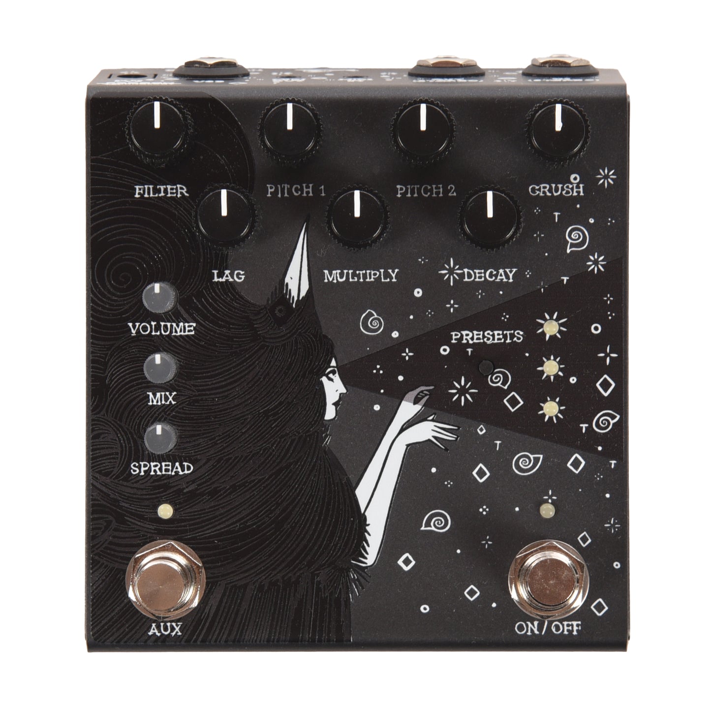 Old Blood Noise Endeavors Dark Star v3 Stereo Soundscape Reverb Pedal Black