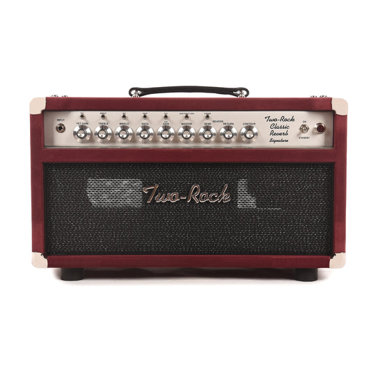 Two Rock Classic Reverb Signature 100/50W Head Burgundy Suede w/ Sparkle Matrix Grill