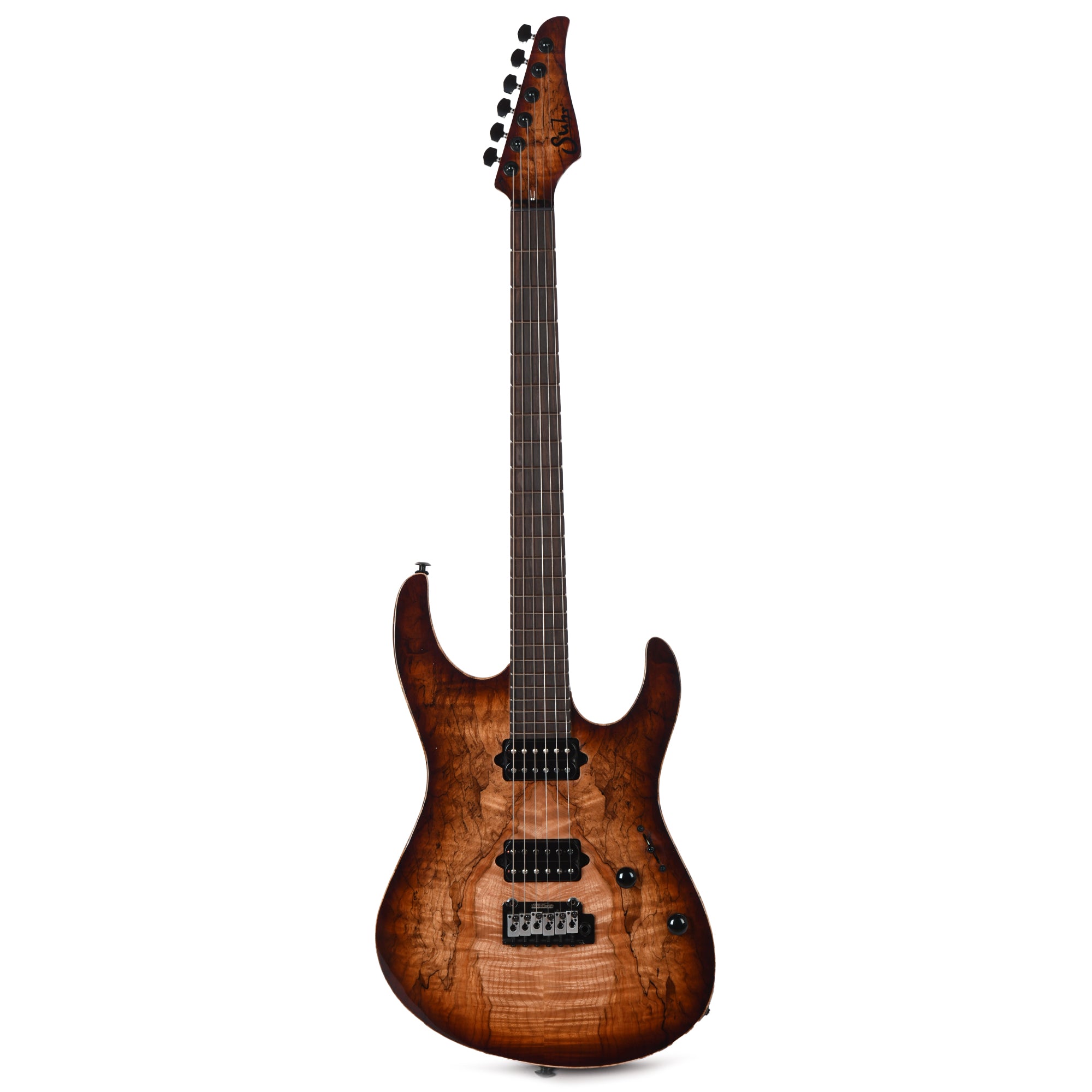 Suhr Custom Modern Brown Burst w/CME-Selected Spalt Maple Top