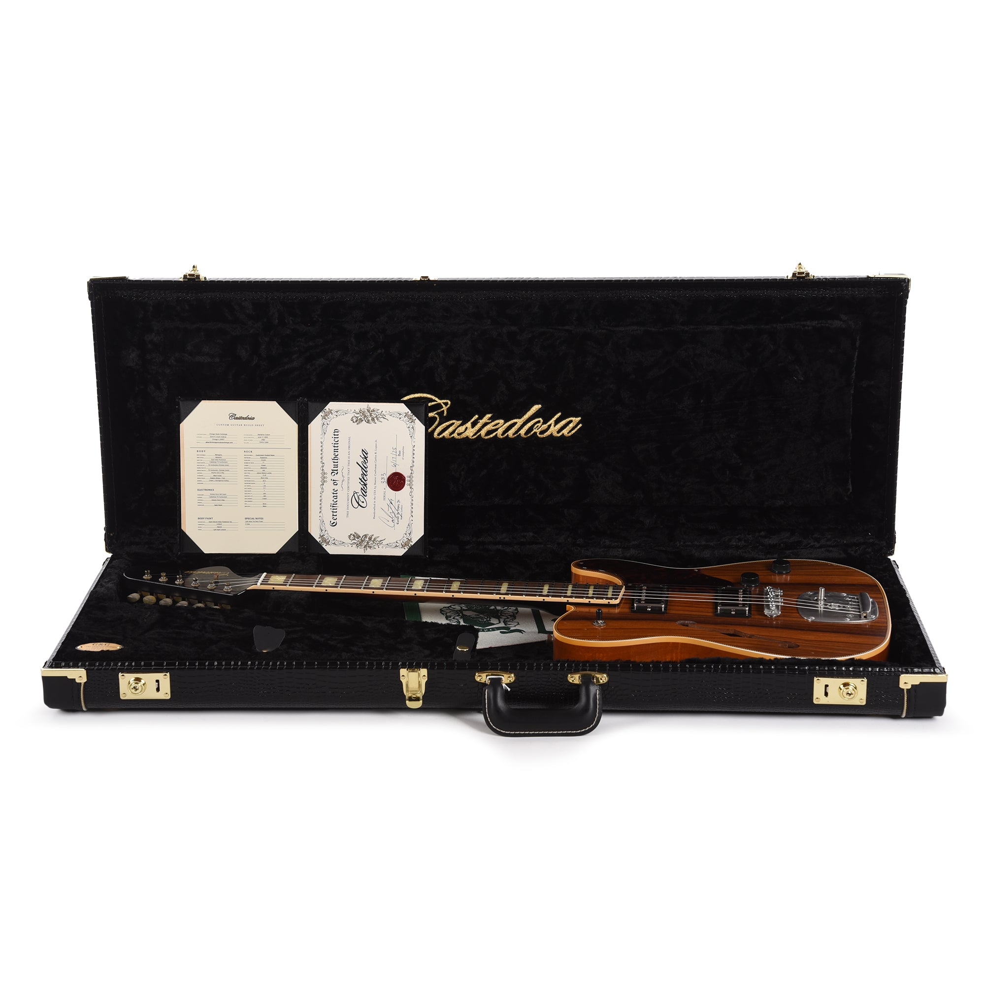 Castedosa Marianna Custom Rosewood Top Aged Natural w/TS Humbuckers & Tortoise Covers