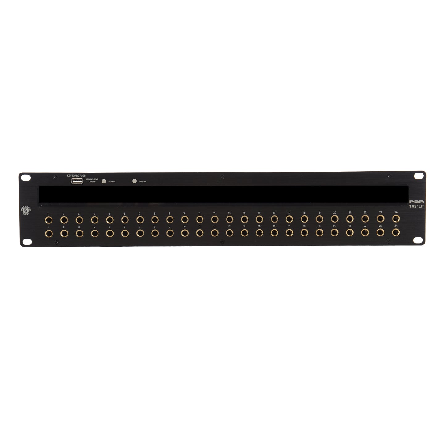 Black Lion Audio PBR TRS3 LIT 48-Point Gold-Plated TRS Patchbay w/ Customizable LED display